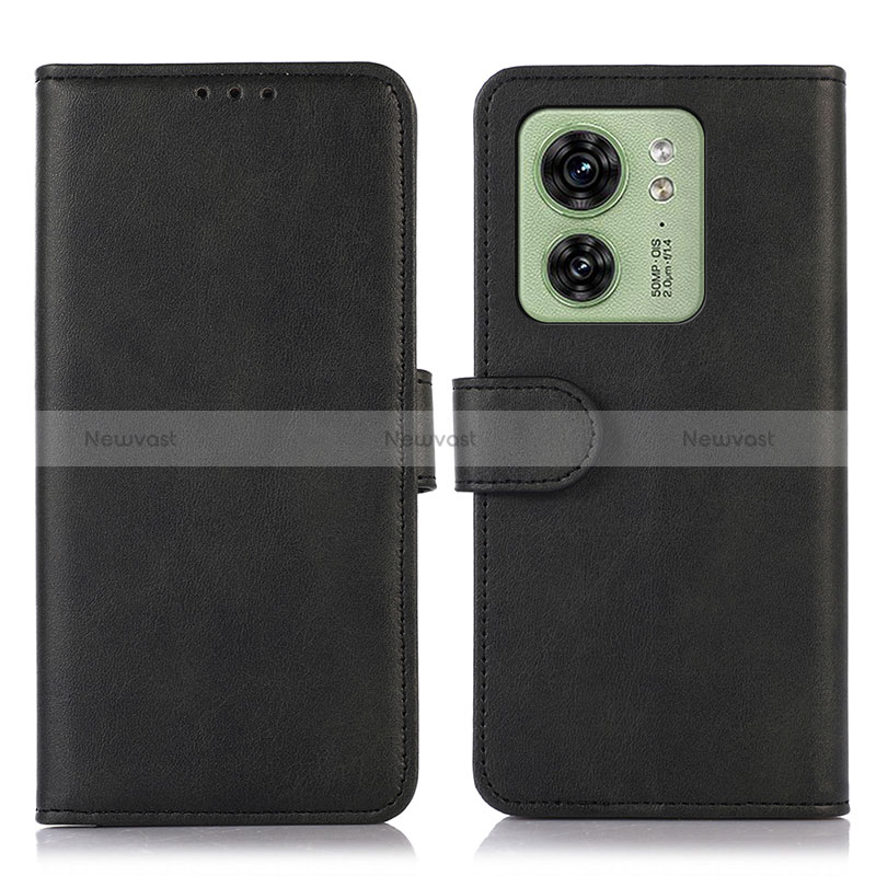 Leather Case Stands Flip Cover Holder N08P for Motorola Moto Edge 40 5G