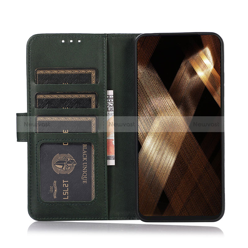 Leather Case Stands Flip Cover Holder N08P for Motorola Moto G14