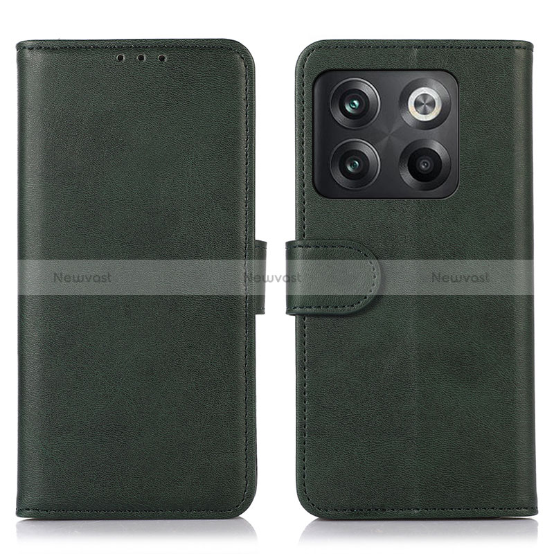 Leather Case Stands Flip Cover Holder N08P for OnePlus Ace Pro 5G Green