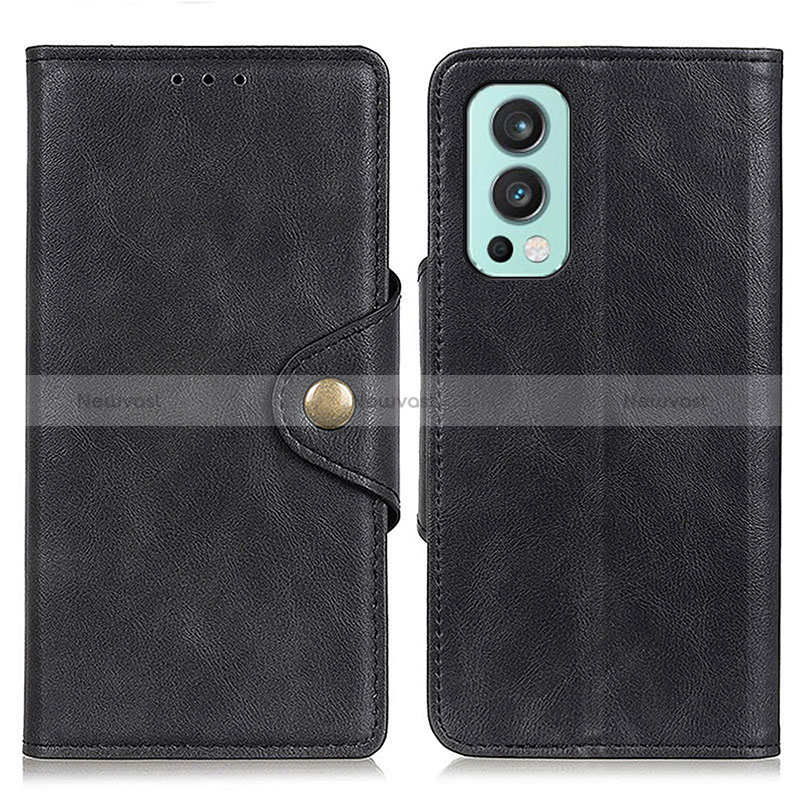 Leather Case Stands Flip Cover Holder N08P for OnePlus Nord 2 5G