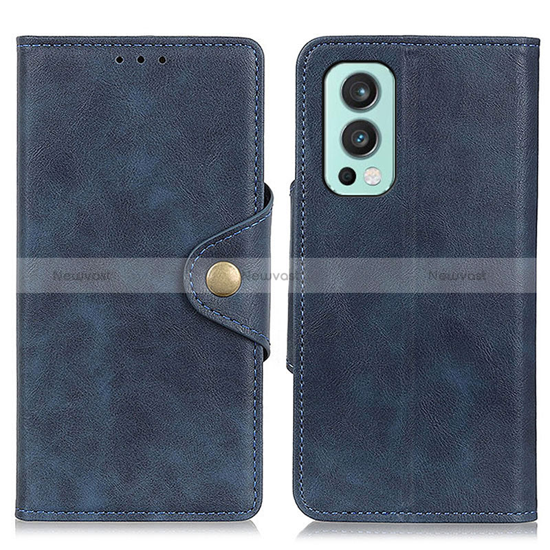 Leather Case Stands Flip Cover Holder N08P for OnePlus Nord 2 5G