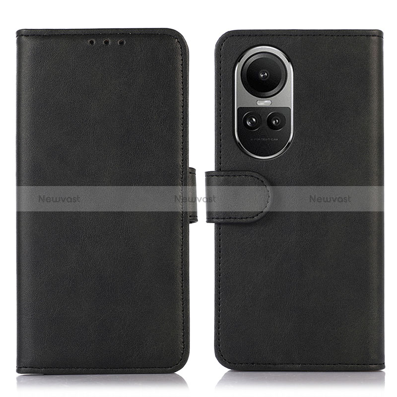 Leather Case Stands Flip Cover Holder N08P for Oppo Reno10 5G