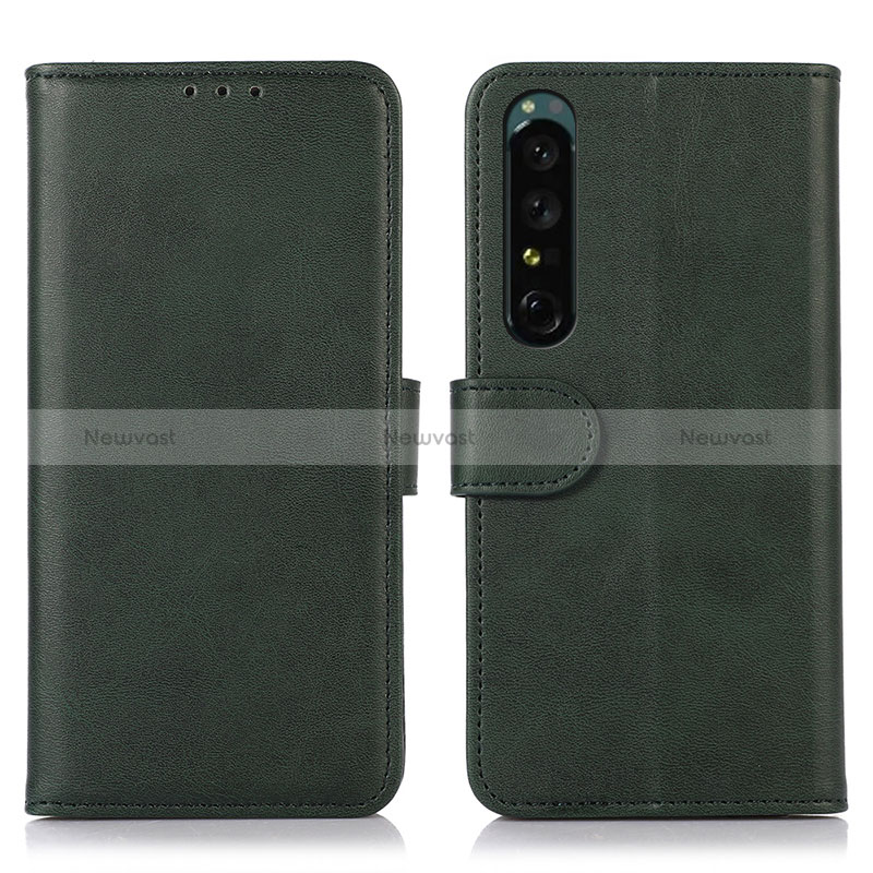 Leather Case Stands Flip Cover Holder N08P for Sony Xperia 1 IV