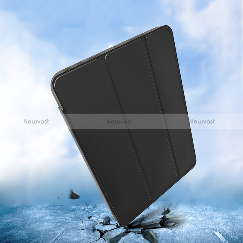 Leather Case Stands Flip Cover Holder P03 for Apple iPad Mini 6 Black