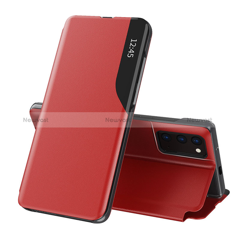 Leather Case Stands Flip Cover Holder Q02H for Xiaomi Redmi Note 10 4G