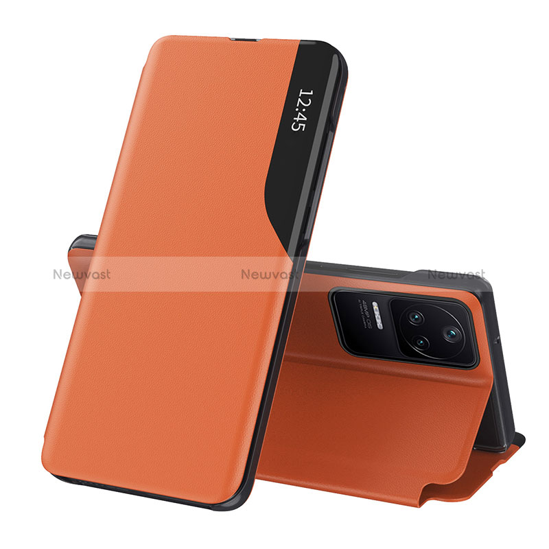 Leather Case Stands Flip Cover Holder Q03H for Xiaomi Redmi K40S 5G