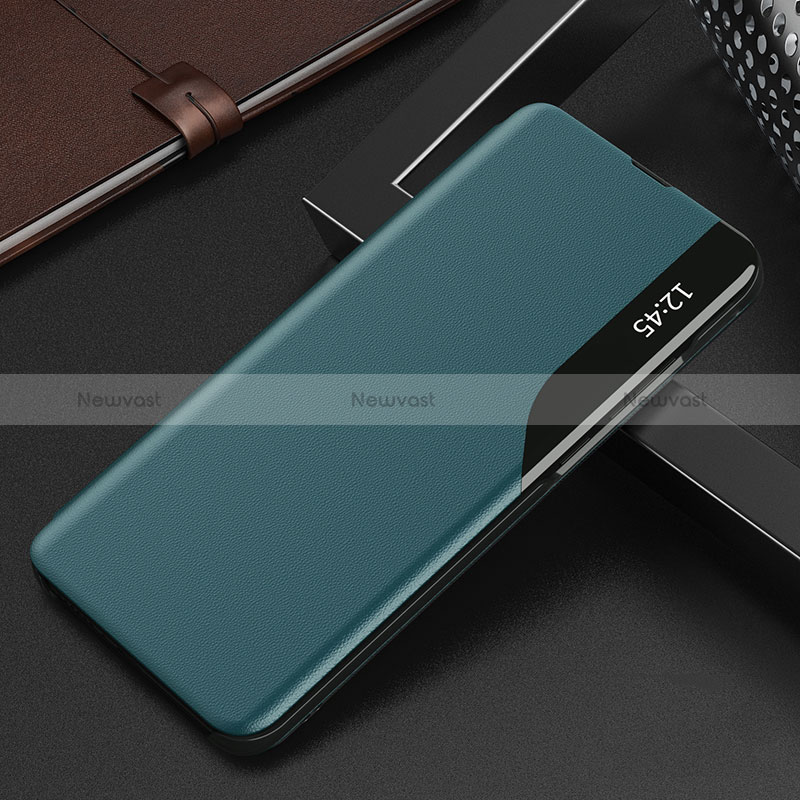 Leather Case Stands Flip Cover Holder Q03H for Xiaomi Redmi Note 10 4G