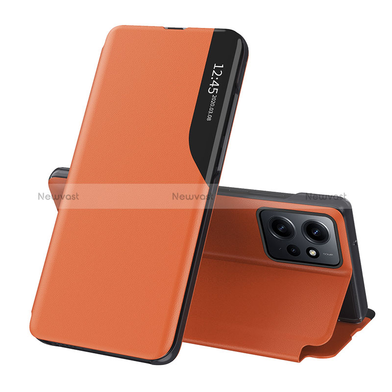 Leather Case Stands Flip Cover Holder QH1 for Xiaomi Redmi Note 12 4G