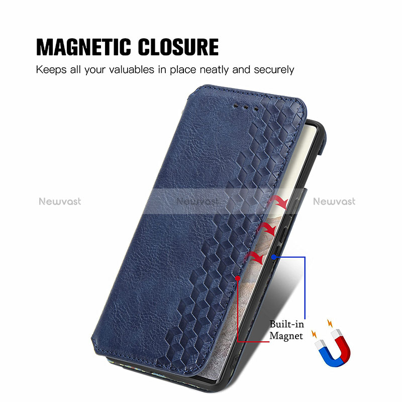 Leather Case Stands Flip Cover Holder S01D for Google Pixel 6 Pro 5G