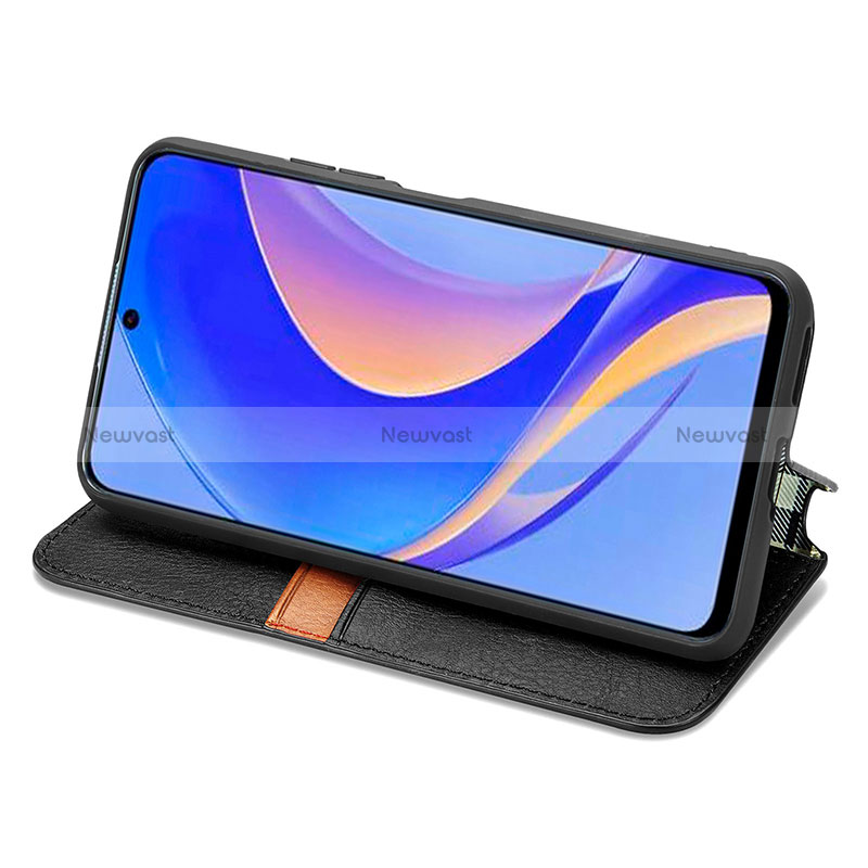 Leather Case Stands Flip Cover Holder S01D for Huawei Enjoy 50 Pro