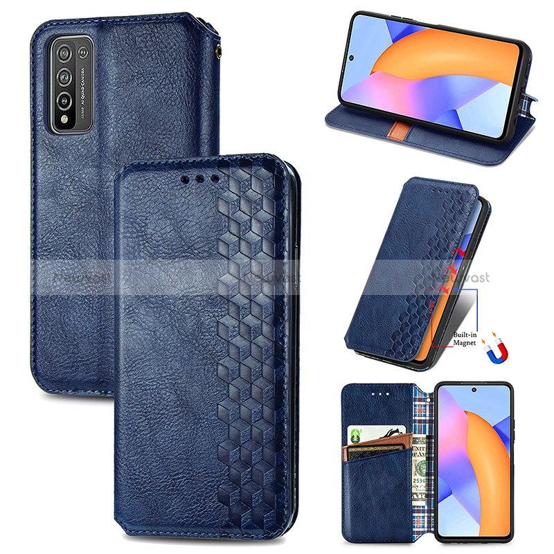 Leather Case Stands Flip Cover Holder S01D for Huawei Honor 10X Lite