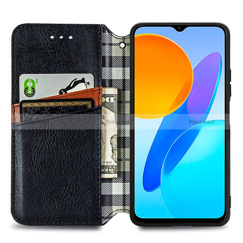 Leather Case Stands Flip Cover Holder S01D for Huawei Honor 70 Lite 5G