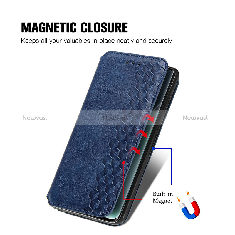 Leather Case Stands Flip Cover Holder S01D for Huawei Honor Magic4 Pro 5G