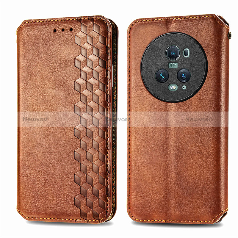 Leather Case Stands Flip Cover Holder S01D for Huawei Honor Magic5 Pro 5G