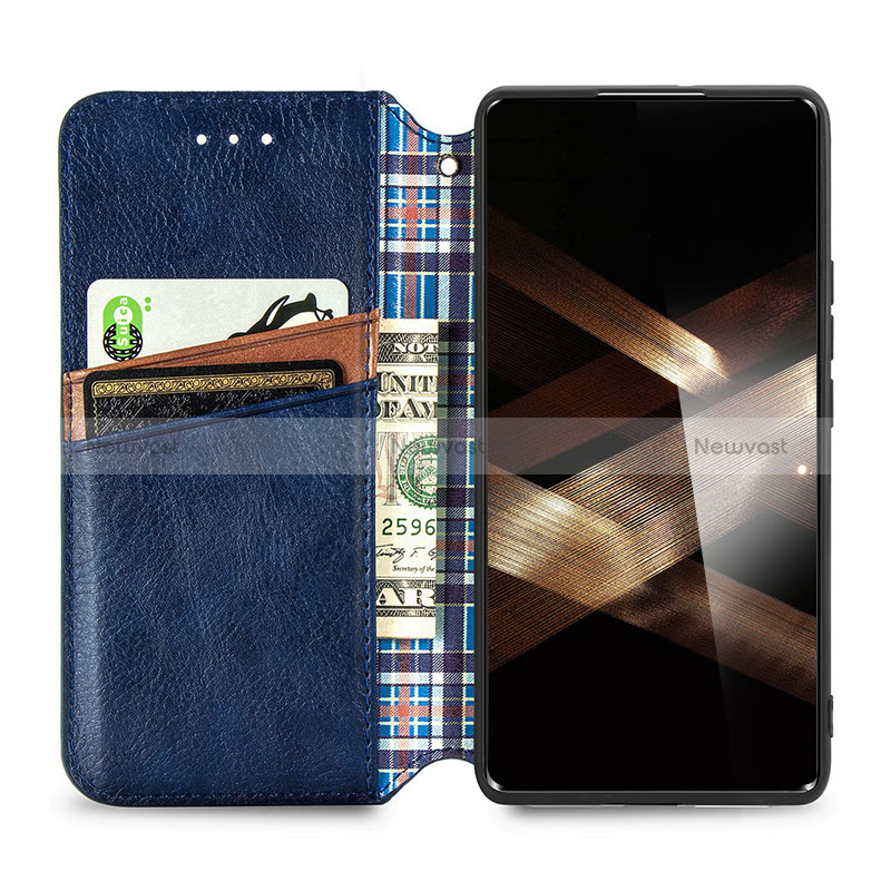 Leather Case Stands Flip Cover Holder S01D for Huawei Honor X7b