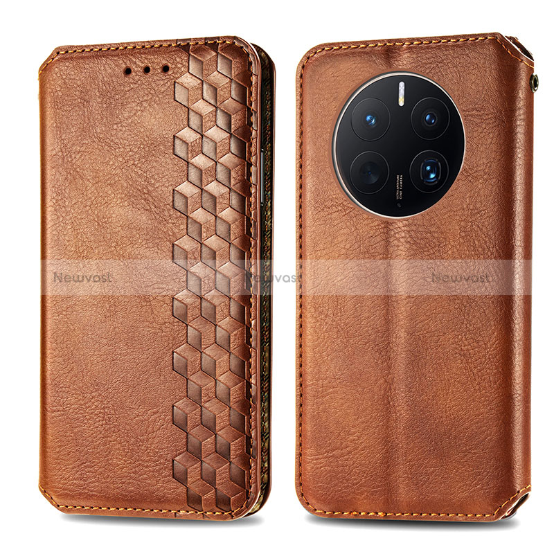 Leather Case Stands Flip Cover Holder S01D for Huawei Mate 50 Pro