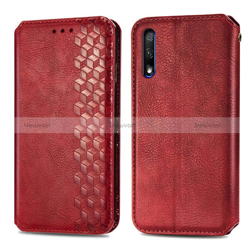 Leather Case Stands Flip Cover Holder S01D for Huawei P Smart Z (2019)