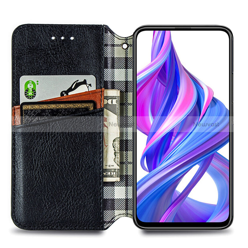 Leather Case Stands Flip Cover Holder S01D for Huawei P Smart Z (2019)