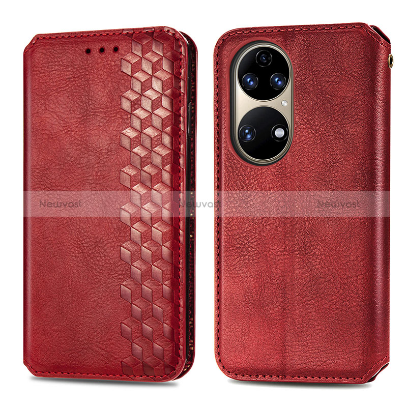 Leather Case Stands Flip Cover Holder S01D for Huawei P50e