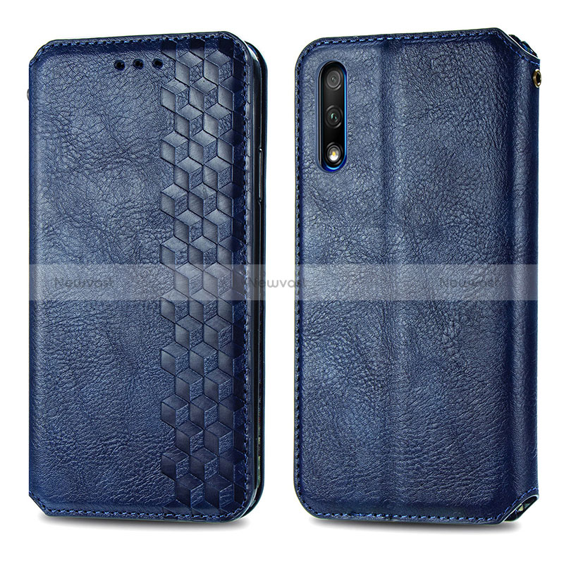 Leather Case Stands Flip Cover Holder S01D for Huawei Y9 Prime (2019)