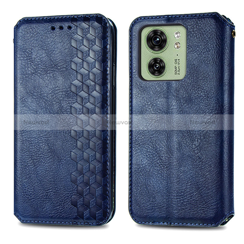 Leather Case Stands Flip Cover Holder S01D for Motorola Moto Edge (2023) 5G