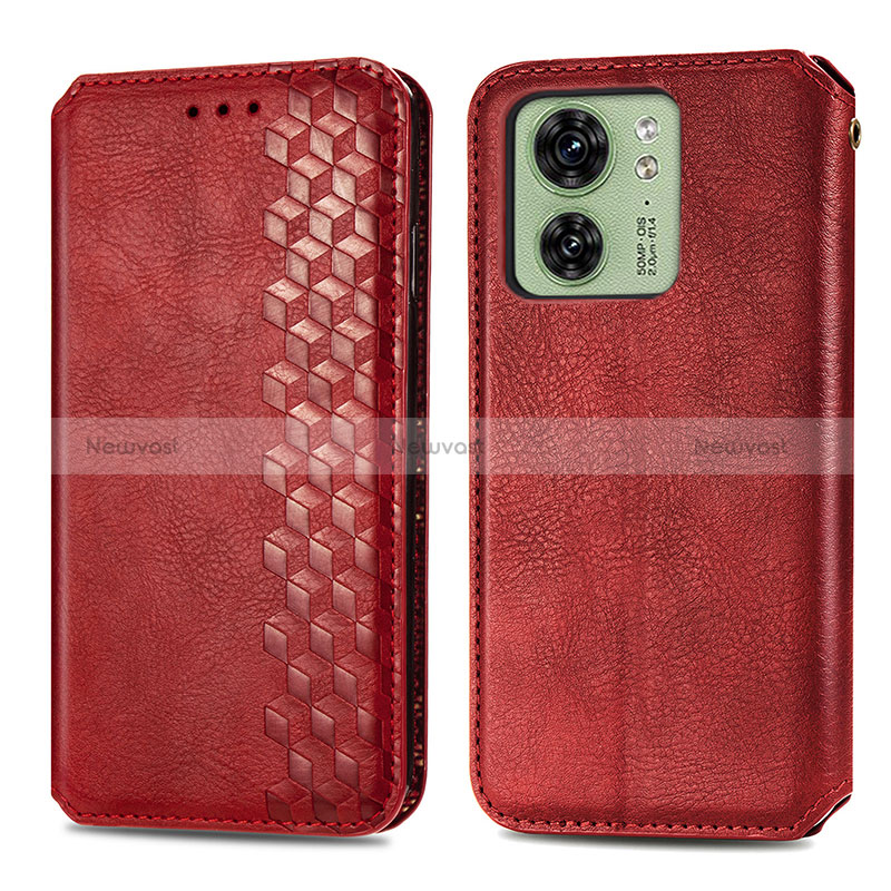 Leather Case Stands Flip Cover Holder S01D for Motorola Moto Edge (2023) 5G