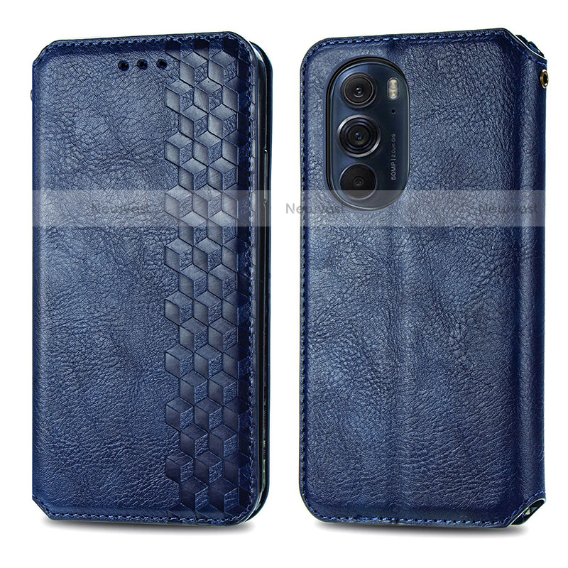 Leather Case Stands Flip Cover Holder S01D for Motorola Moto Edge 30 Pro 5G