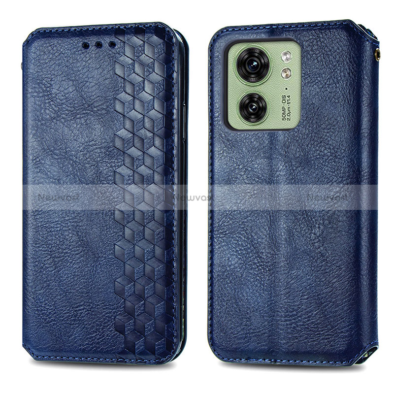 Leather Case Stands Flip Cover Holder S01D for Motorola Moto Edge 40 5G