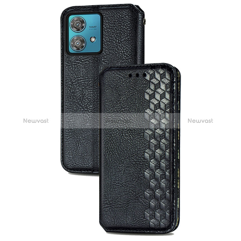 Leather Case Stands Flip Cover Holder S01D for Motorola Moto Edge 40 Neo 5G