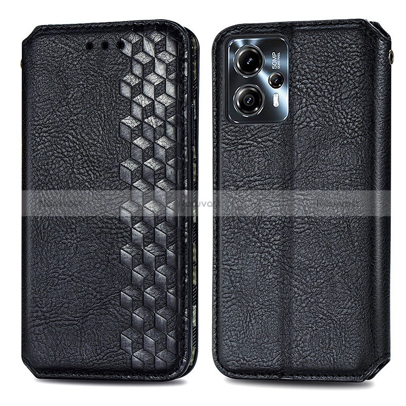 Leather Case Stands Flip Cover Holder S01D for Motorola Moto G13