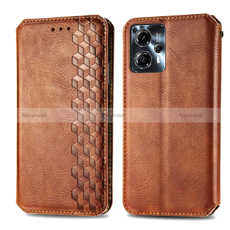 Leather Case Stands Flip Cover Holder S01D for Motorola Moto G13