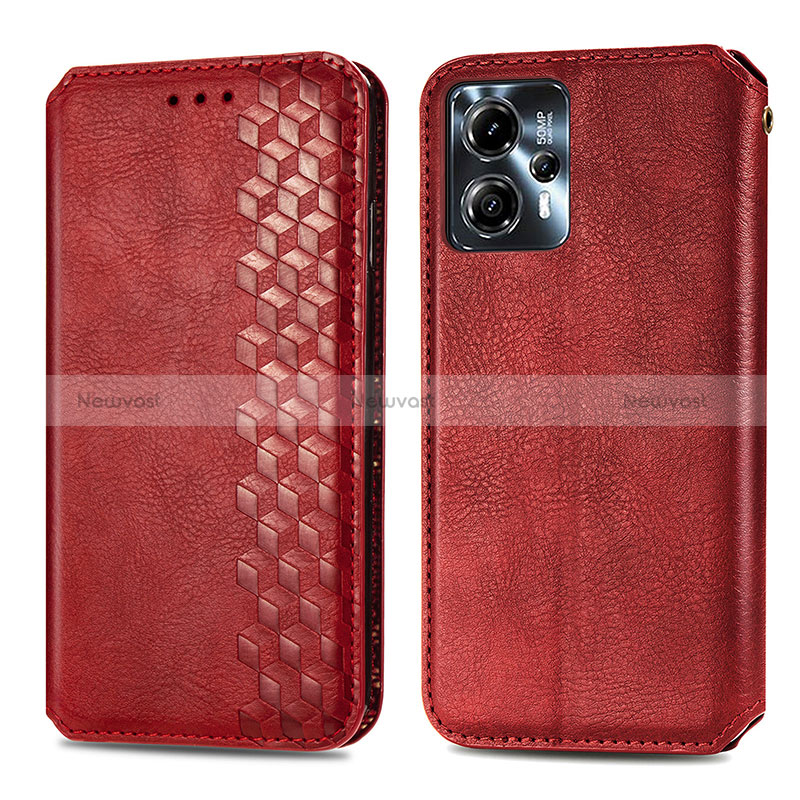 Leather Case Stands Flip Cover Holder S01D for Motorola Moto G13