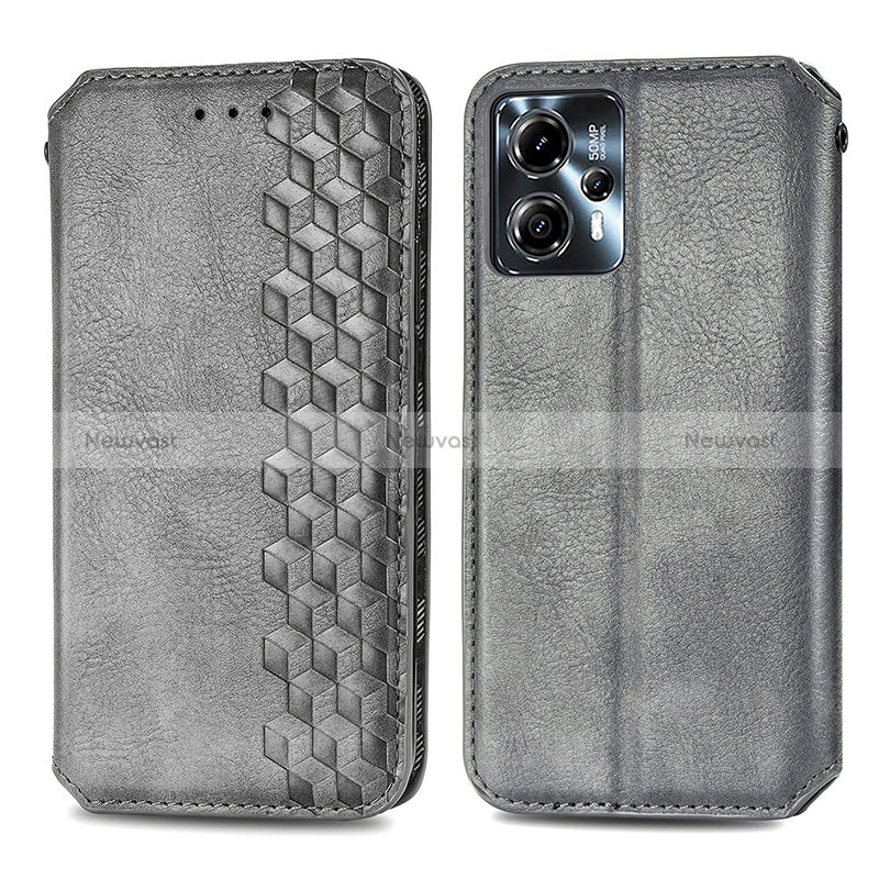 Leather Case Stands Flip Cover Holder S01D for Motorola Moto G23