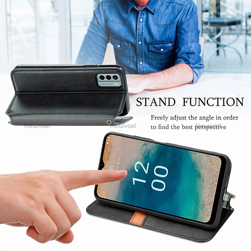 Leather Case Stands Flip Cover Holder S01D for Nokia G22