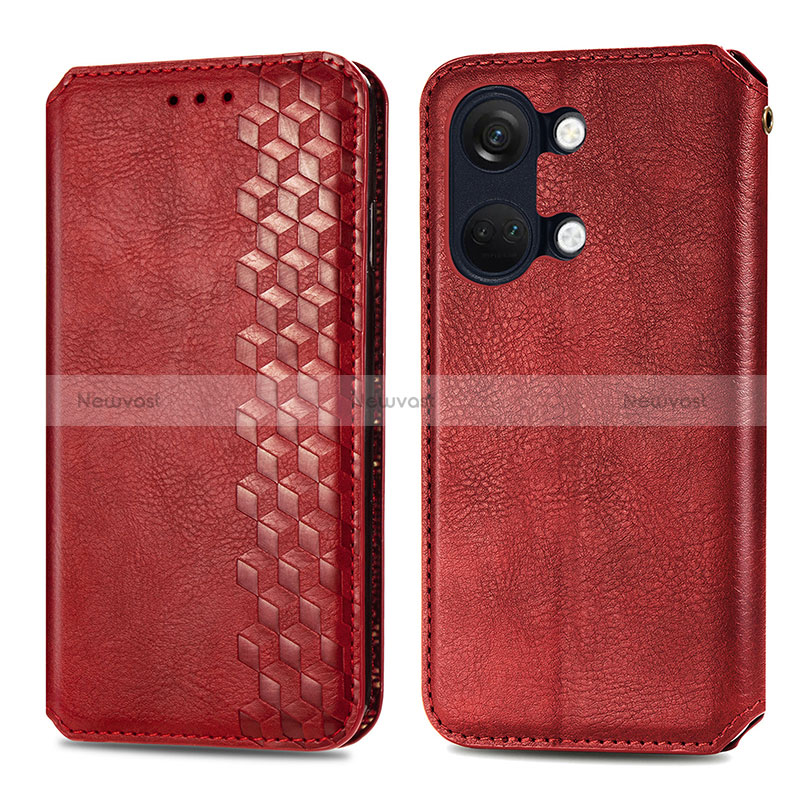 Leather Case Stands Flip Cover Holder S01D for OnePlus Nord 3 5G