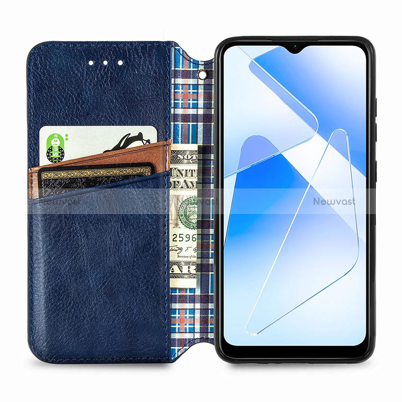 Leather Case Stands Flip Cover Holder S01D for Oppo A56 5G