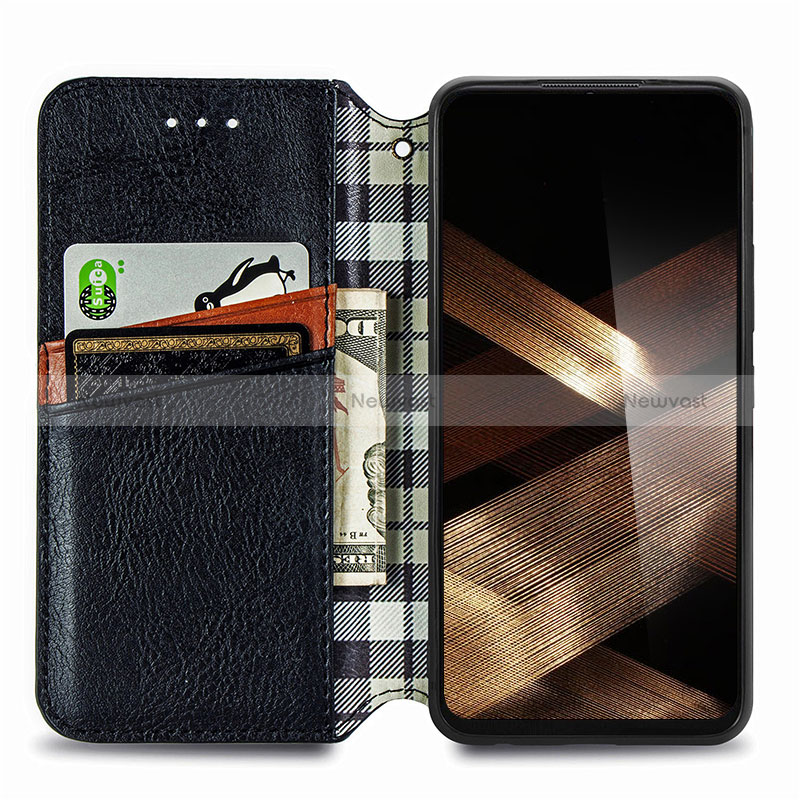 Leather Case Stands Flip Cover Holder S01D for Oppo A58 4G