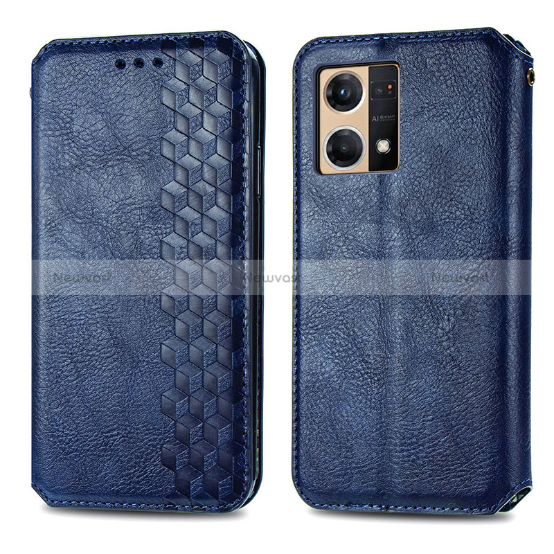 Leather Case Stands Flip Cover Holder S01D for Oppo Reno8 4G