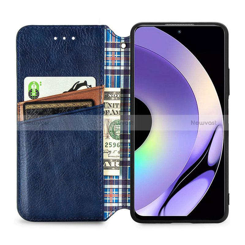 Leather Case Stands Flip Cover Holder S01D for Realme 10 Pro 5G