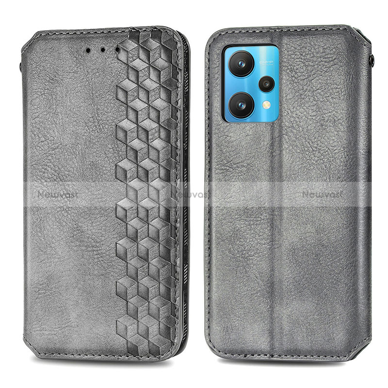 Leather Case Stands Flip Cover Holder S01D for Realme 9 4G