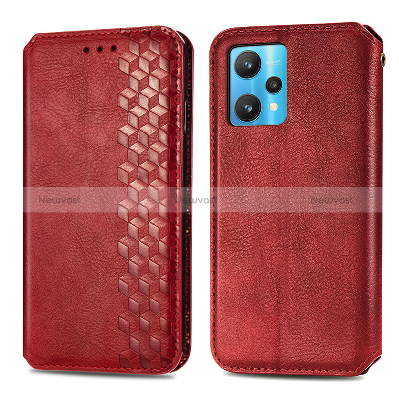 Leather Case Stands Flip Cover Holder S01D for Realme 9 4G