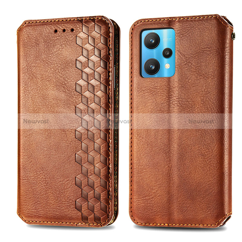 Leather Case Stands Flip Cover Holder S01D for Realme 9 4G