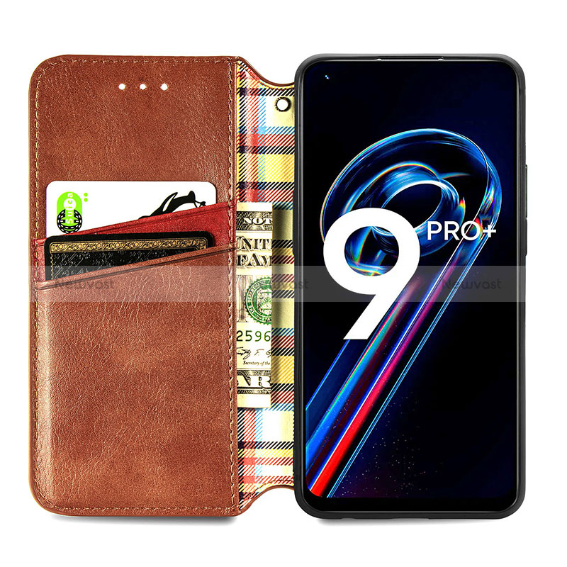 Leather Case Stands Flip Cover Holder S01D for Realme 9 4G