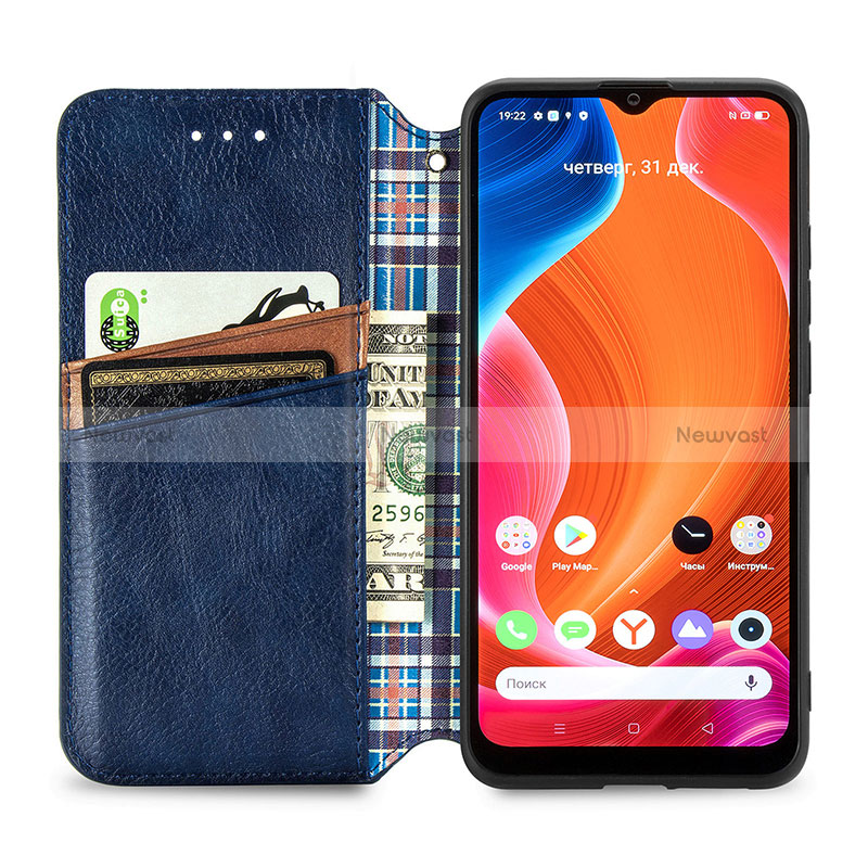 Leather Case Stands Flip Cover Holder S01D for Realme C11 (2021)