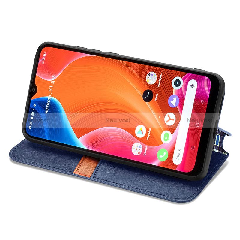 Leather Case Stands Flip Cover Holder S01D for Realme C11 (2021)