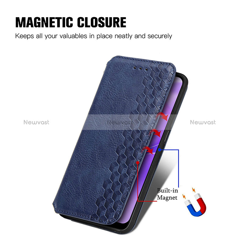 Leather Case Stands Flip Cover Holder S01D for Realme C31