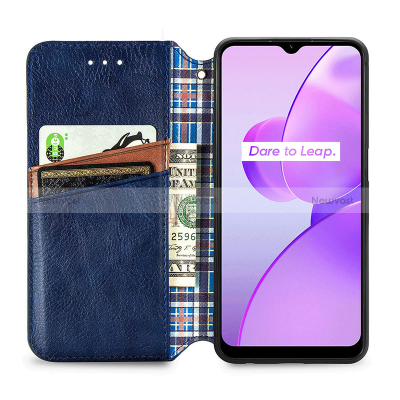 Leather Case Stands Flip Cover Holder S01D for Realme C31