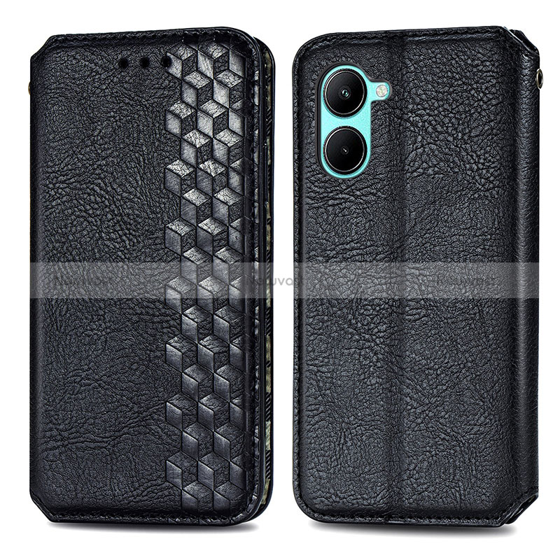 Leather Case Stands Flip Cover Holder S01D for Realme C33