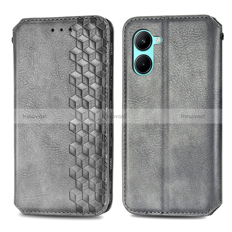 Leather Case Stands Flip Cover Holder S01D for Realme C33