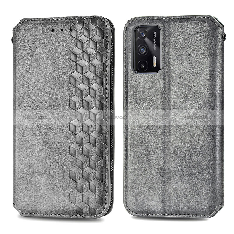 Leather Case Stands Flip Cover Holder S01D for Realme GT 5G